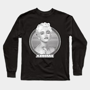 Madonna \/\/\ Original 80s Vintage Style Design Long Sleeve T-Shirt